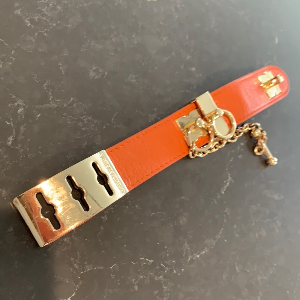 🥰🥰 BCBG chain leather cuff bracelet
